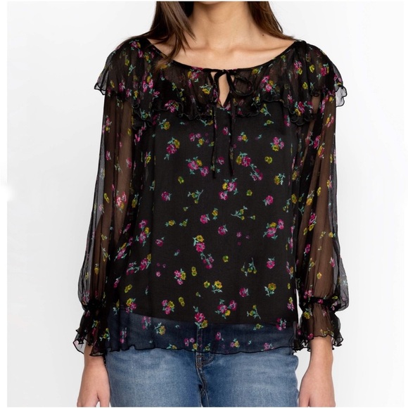 Johnny Was silk Blouse NEW - Picture 2 of 10